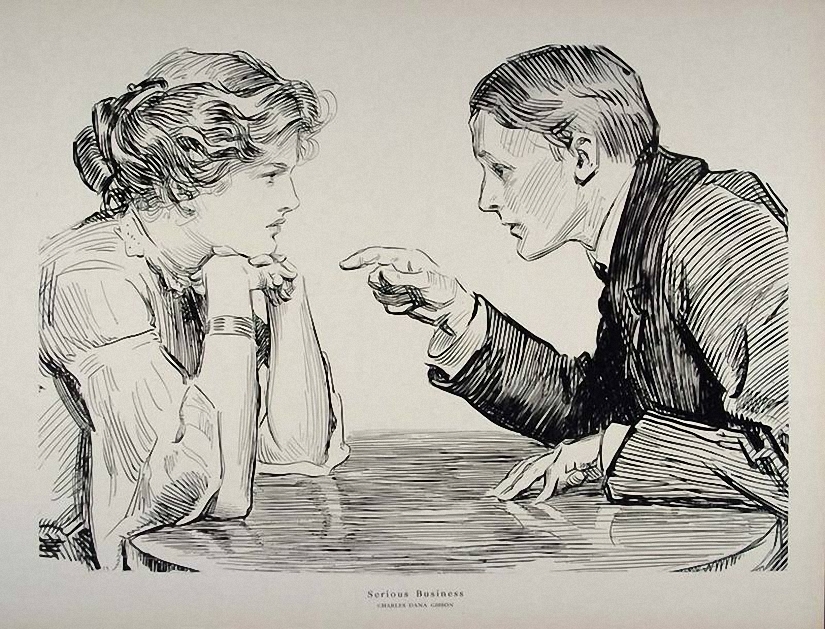 Serious Business by Charles Dana Gibson, 1914